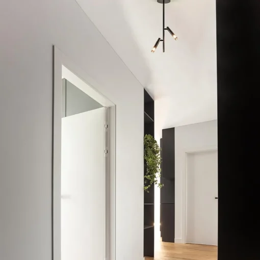 Straluma Moderne 2-lichts opbouwspot zwart G9> Opbouwspots|Halverlichting