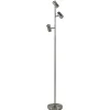 Straluma Moderne 3-lichts vloerlamp nikkel met 3-standen dimbaar LED> Vloerlampen|Leeslampen