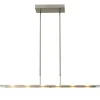 Straluma Moderne nikkel LED hanglamp met helder glas dimbaar> Hanglampen|Eettafellampen