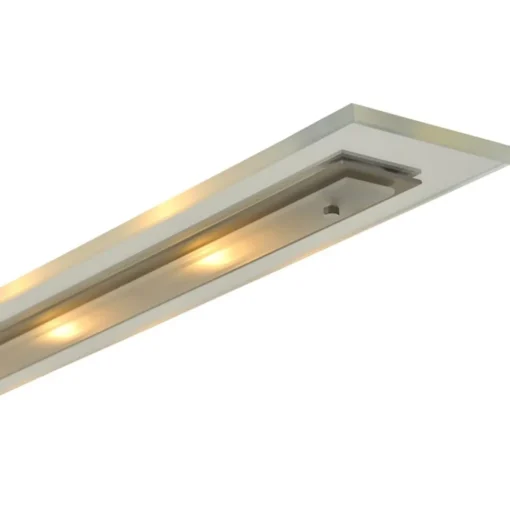 Straluma Moderne nikkel LED hanglamp met helder glas dimbaar> Hanglampen|Eettafellampen