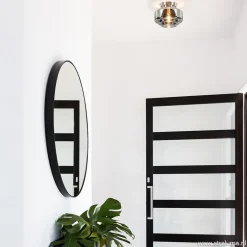 Straluma Moderne plafondlamp nikkel met smokey glas><noscript><img width=