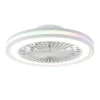 Straluma Moderne plafondventilator wit inclusief LED en color> Plafondlampen|Plafondventilatoren met lamp