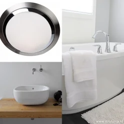 Straluma Moderne ronde plafonnière LED badkamer></noscript> Plafondlampen|Plafonnières