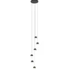 Straluma Moderne videlamp zwart met dimbaar LED 6-lichts> Hanglampen|Videverlichting