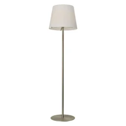 Straluma Moderne vloerlamp Calabro nikkel glas> Woonkamerlampen|Slaapkamerlampen