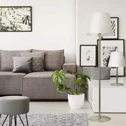 Straluma Moderne vloerlamp Calabro nikkel glas><noscript><img width=