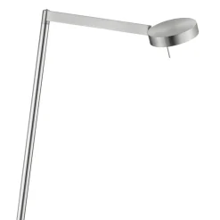 Straluma Moderne vloerlamp LED met touchdimmer - Nikkel> Vloerlampen|Leeslampen
