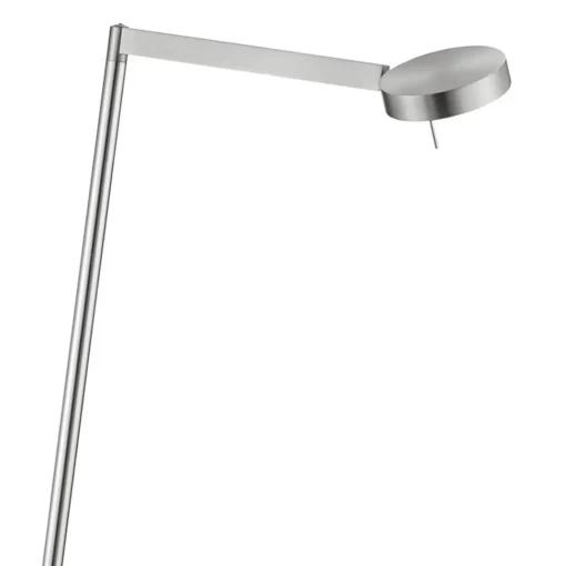Straluma Moderne vloerlamp LED met touchdimmer - Nikkel> Vloerlampen|Leeslampen