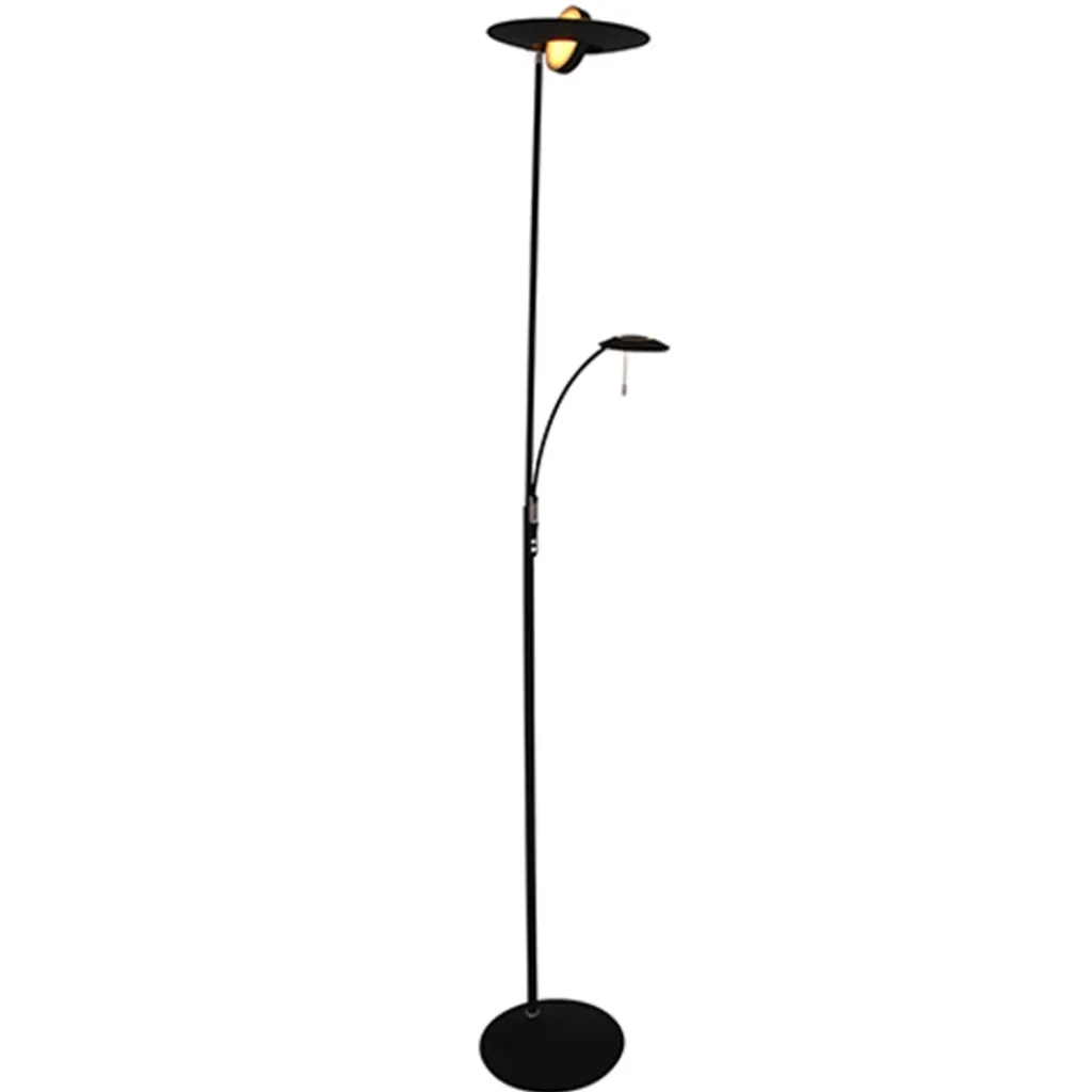 Straluma Moderne vloerlamp-uplighter LED zwart> Vloerlampen|Leeslampen