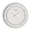Straluma Moderne wandklok rond RVS keuken/kantoor> Moderne Verlichting