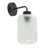 Straluma Moderne wandlamp zwart met helder/mat glas> Wandlampen|Scandinavische Verlichting