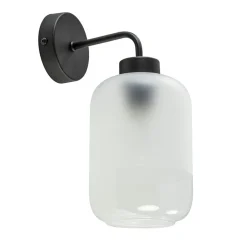 Straluma Moderne wandlamp zwart met helder/mat glas> Wandlampen|Scandinavische Verlichting