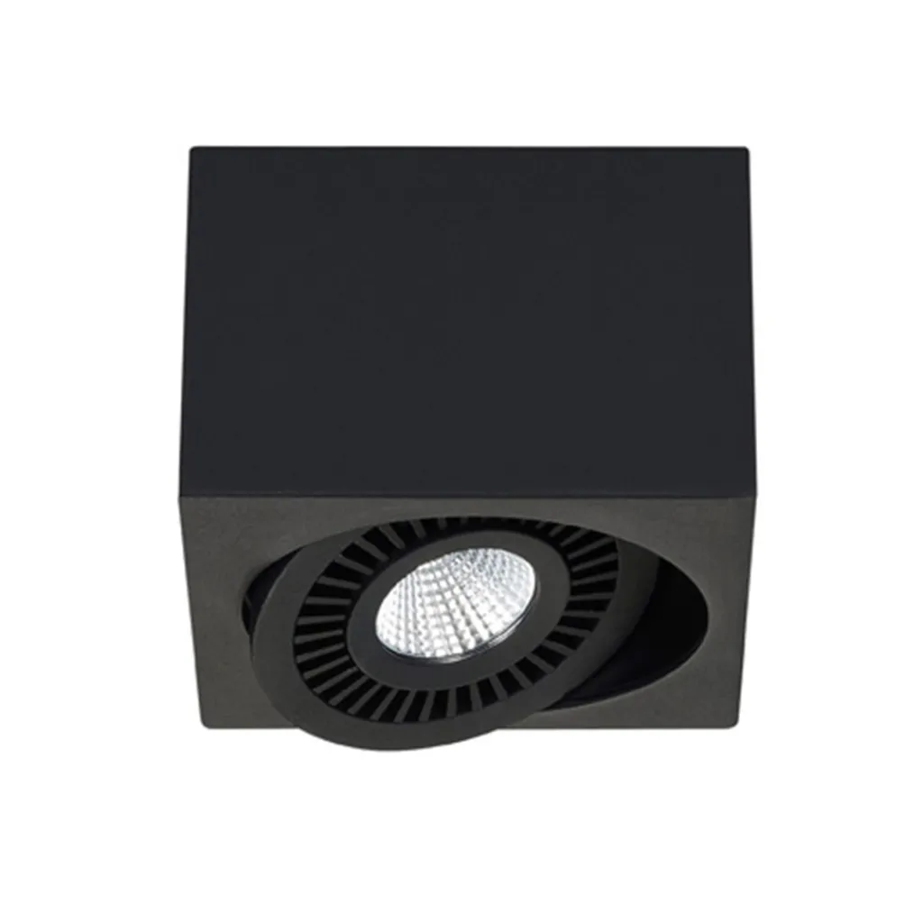 Straluma Opbouwspot box zwart 1-lichts led> Plafondlampen|Opbouwspots