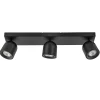 Straluma Opbouwspot Solare 3l balk zwart> Plafondlampen|Opbouwspots