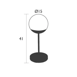 Straluma Oplaadbare buitenlamp tafel groen IP44> Tafellampen|Buitenlampen