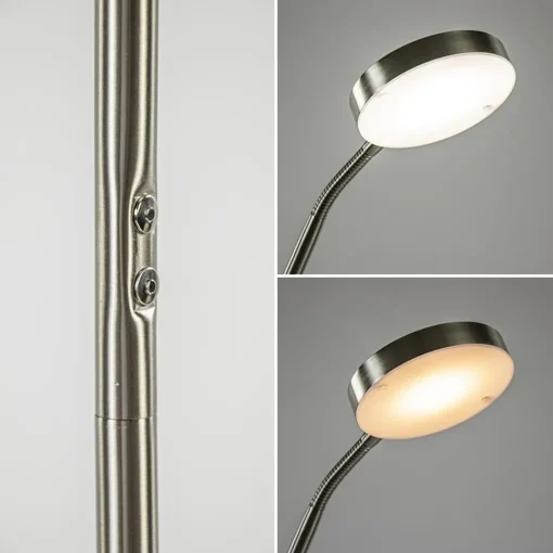Straluma Oplaadbare LED leeslamp nikkel dimbaar> Vloerlampen|Leeslampen