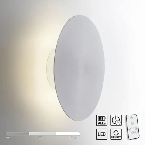 Straluma Oplaadbare LED wandlamp op accu aluminium> Wandlampen|LED Wandlampen