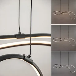 Straluma Organische LED hanglamp zwart dimbaar></noscript> Hanglampen|Eettafellampen