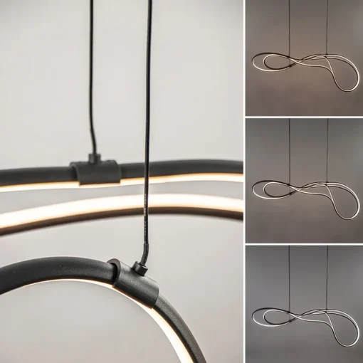 Straluma Organische LED hanglamp zwart dimbaar> Hanglampen|Eettafellampen