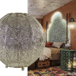 Straluma Oriental tafellamp bol oud zilver></noscript> Woonkamerlampen|Slaapkamerlampen