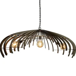 Straluma Ovale design hanglamp metaal platinum> Eettafellampen|Kantoorverlichting