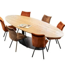 Straluma Ovale eetkamertafel eiken naturel 300x120 cm></noscript> Eettafels
