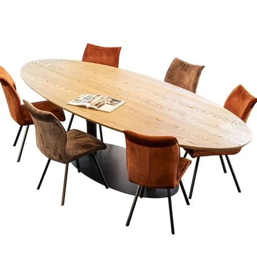 Straluma Ovale eetkamertafel eiken naturel 300x120 cm> Eettafels