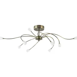 Straluma Ovale plafondlamp brons inclusief LED dim to warm> Plafondlampen|LED Plafondlampen