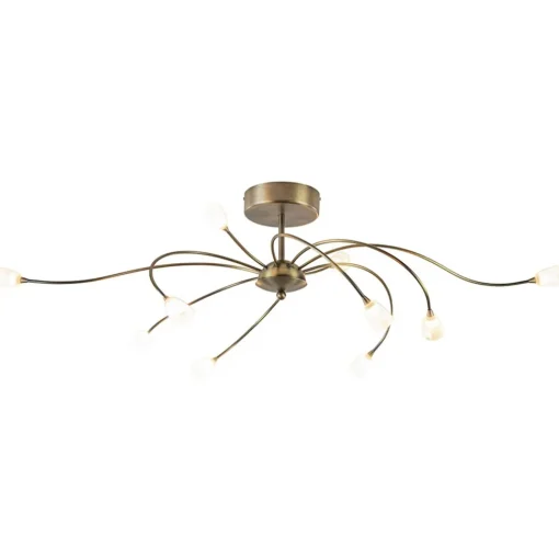 Straluma Ovale plafondlamp brons inclusief LED dim to warm> Plafondlampen|LED Plafondlampen