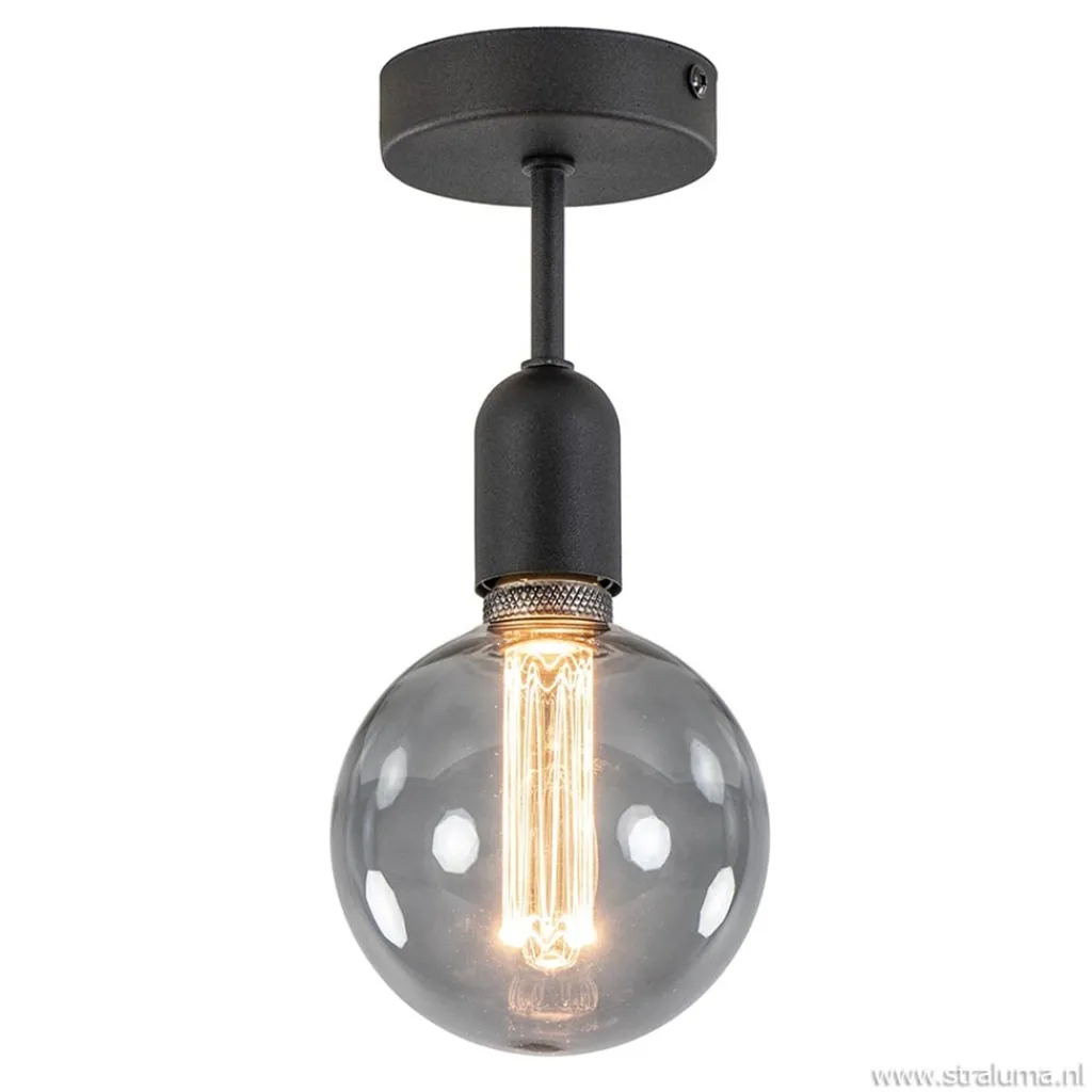 Straluma Plafondfitting basic zwart> Woonkamerlampen|Keukenverlichting