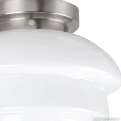 Straluma Plafondl. nikkel wit glas, keuken-hal><noscript><img width=