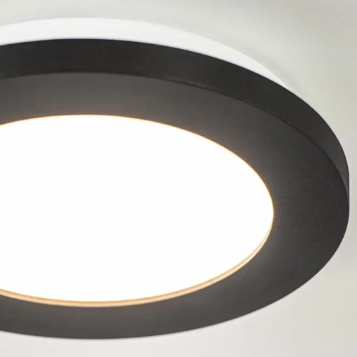 Straluma Plafondlamp Anne 17cm zwart 3-switchdim> Plafondlampen|Plafonnières