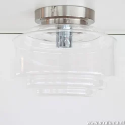 Straluma Plafondlamp Art Deco helder glas></noscript> Plafonnières|Woonkamerlampen
