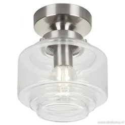 Straluma Plafondlamp Art Deco klein helder glas></noscript> Plafonnières|Keukenverlichting
