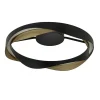 Straluma Plafondlamp Ascoli ring zwart/matgoud> Plafondlampen|Woonkamerlampen