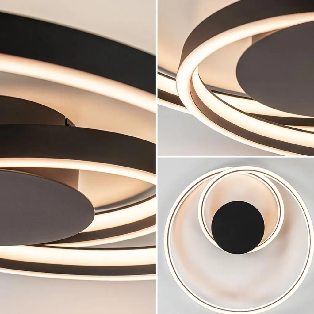 Straluma Plafondlamp Cinque-Ciola zwart dim-to-warm> Plafondlampen|LED Plafondlampen