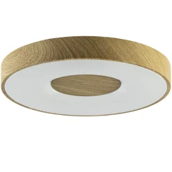 Straluma Plafondlamp Coin 50 hout + remote CCT> Plafondlampen|Plafonnières