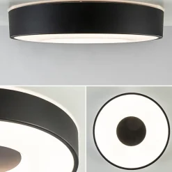 Straluma Plafondlamp Coin 38 zwart + remote CCT></noscript> Plafondlampen|Plafonnières