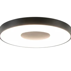 Straluma Plafondlamp Coin 65 zwart + remote> Plafondlampen|Plafonnières