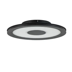 Straluma **Plafondlamp disc 32cm zwart 3-step dim> Plafondlampen|Plafonnières