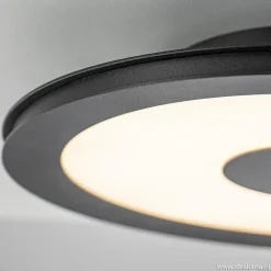 Straluma **Plafondlamp disc 32cm zwart 3-step dim></noscript> Plafondlampen|Plafonnières