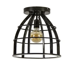 Straluma Plafondlamp frame zwart industrieel> Plafonnières|Tienerkamerlampen
