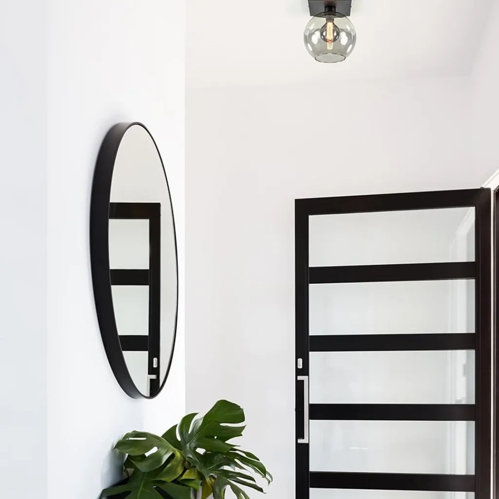 Straluma Plafondlamp Globe 25 vierkant zwart/smoke> Woonkamerlampen|Slaapkamerlampen