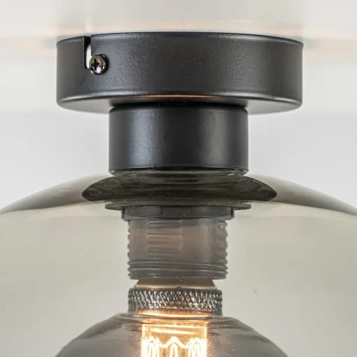 Straluma Plafondlamp globe smoke glas 30cm> Woonkamerlampen|Slaapkamerlampen