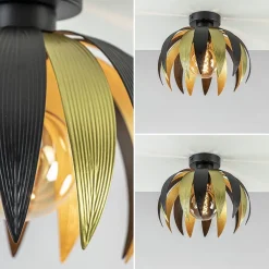 Straluma Plafondlamp leaves zwart/goud></noscript> Kinderkamerverlichting|Plafondlampen