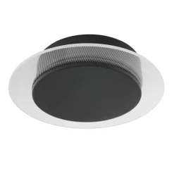 Straluma Plafondlamp Lido zwart 17cm indirect> Plafondlampen|Wandlampen