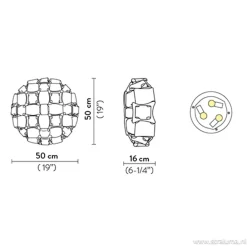 Straluma Plafondlamp Mida 50cm gold><noscript><img width=