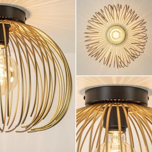 Straluma Plafondlamp Nest matgoud/zwart> Plafondlampen|Decoratieve Verlichting