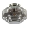 Straluma Plafondlamp nikkel + smoke glas> Keukenverlichting|Halverlichting