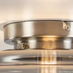 Straluma Plafondlamp nikkel + smoke glas></noscript> Keukenverlichting|Halverlichting